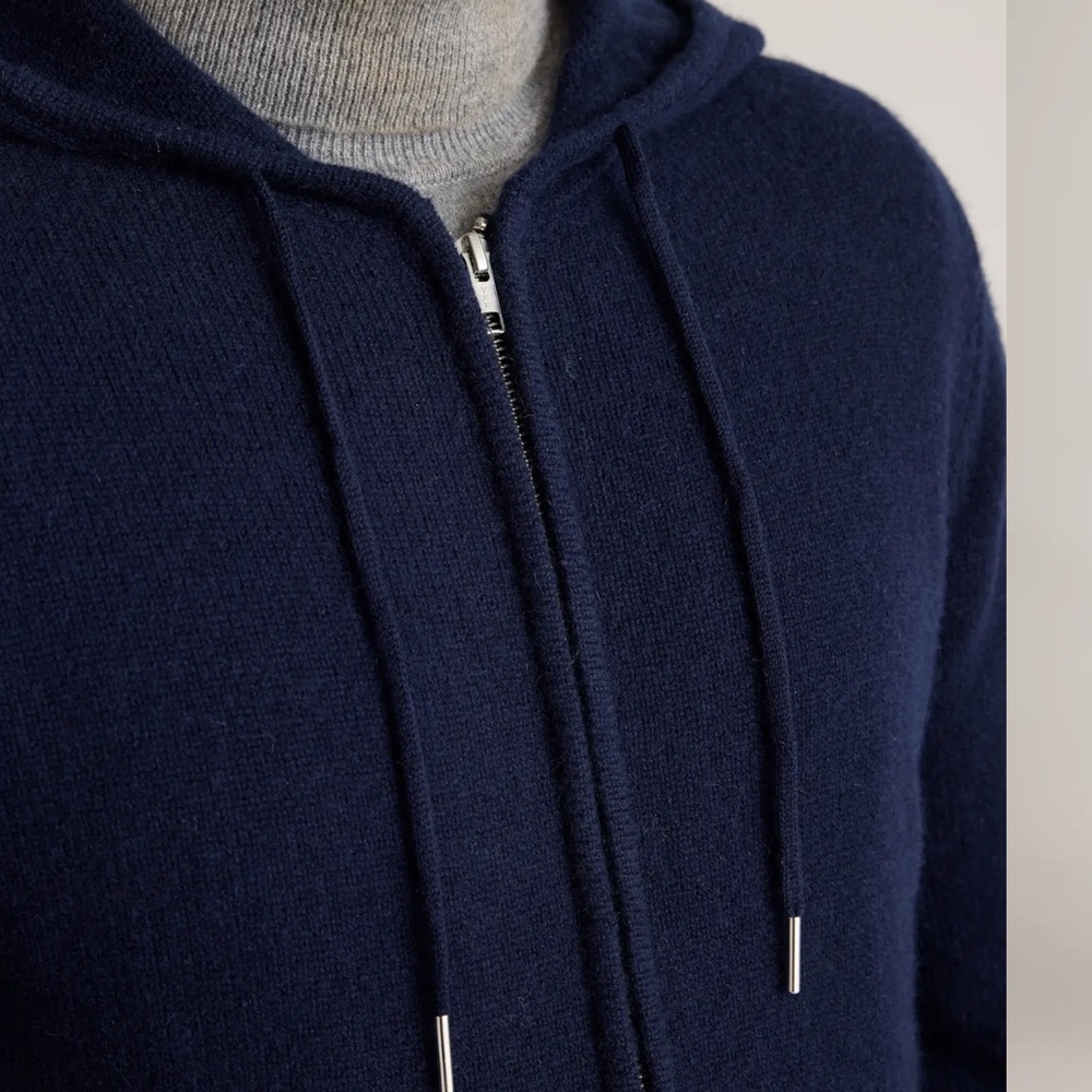 Quince men’s Mongolian Cashmere Full-Zip Hoodie, sz M - Picture 7 of 12